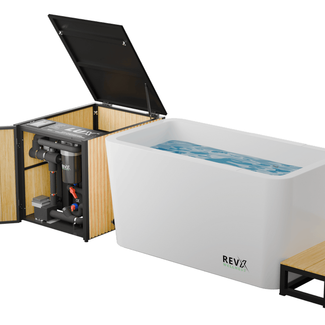 RevX Acrylic X Tub Cold Plunge + LUX High Performance Chiller and Filtration System - | Patioza