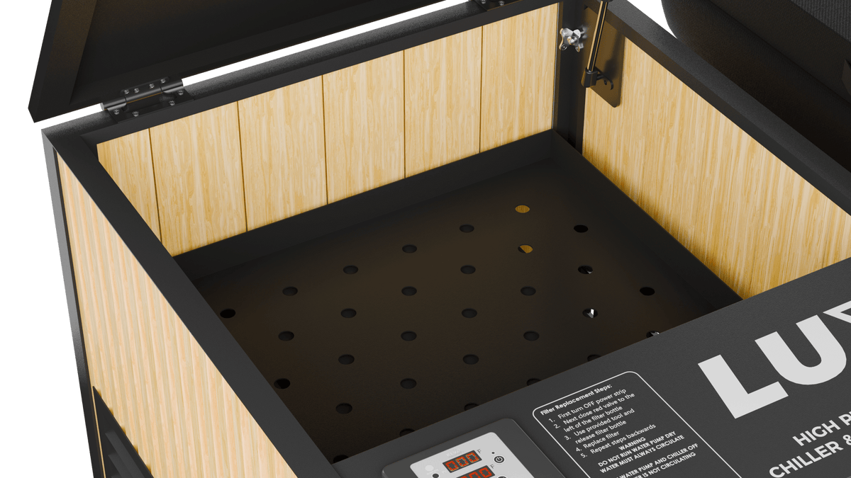 RevX Acrylic X Tub Cold Plunge + LUX High Performance Chiller and Filtration System - | Patioza