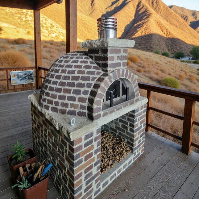 Traditional Wood Fired Brick Pizza Oven - Blacksmith - Traditional Wood Fired Brick Oven | Patioza