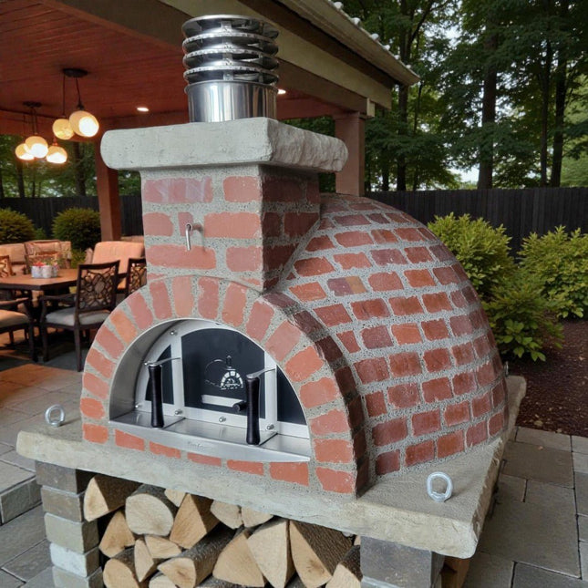 Traditional Wood Fired Brick Pizza Oven - New Haven Rustico - Traditional Wood Fired Brick Oven | Patioza