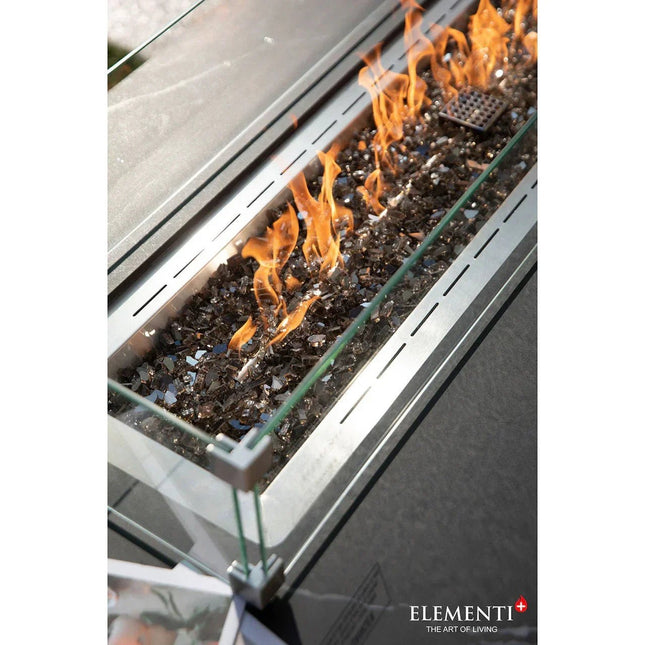 Elementi Plus - Varna Marble Porcelain Fire Table 60" - Fire Table | Patioza