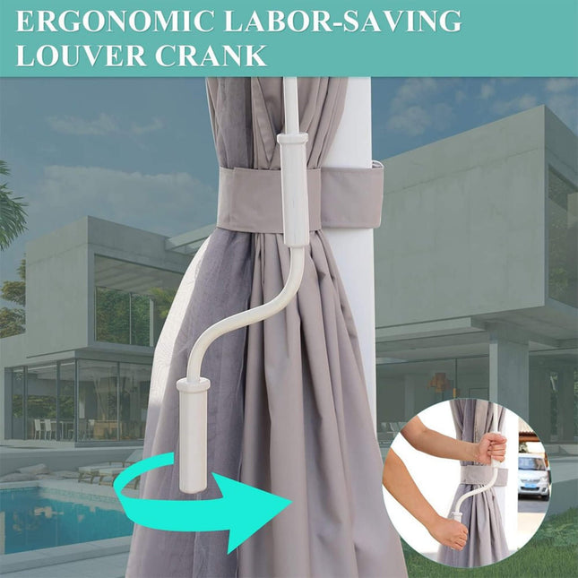 [12X20FT] Alora Outdoor Hardtop Louvered Pergola With Adjustable Aluminum Rainproof Roof (SAK18625) - Pergolas | Patioza